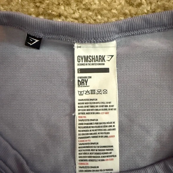 Gymshark Cropped Workout Tank With Adjustable Drawstring Hem - Picture 3 of 5